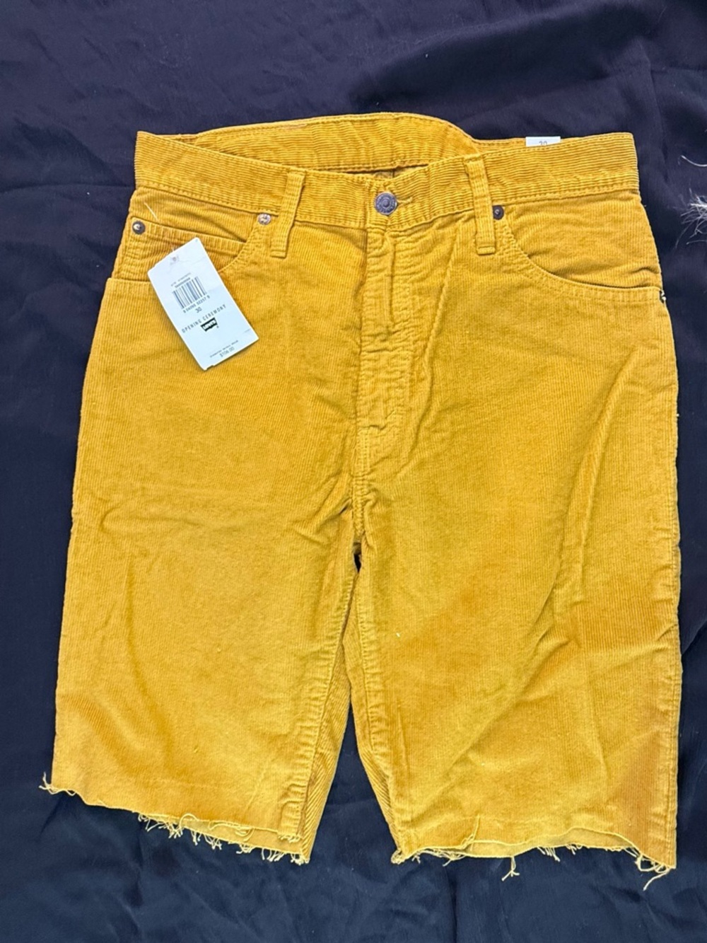 Vintage Levi’s Opening Ceremony Men's Mustard Corduroy Shorts